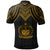 Samoa Custom Polo Shirt Polynesian Armor Style Gold - Polynesian Pride