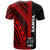 Samoa Custom T Shirt Barcode Red Black Color - Polynesian Pride