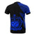 Samoa T Shirt Polynesian Pattern Blue Flash Style - Polynesian Pride