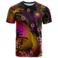 Samoa T Shirt Samoan in wave Unisex Black - Polynesian Pride