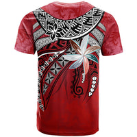 Pohnpei T Shirt Fanciful Forest Red Color - Polynesian Pride