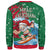 Christmas Sweatshirt 03 - Santa Claus With Surfboard - Polynesian Pride