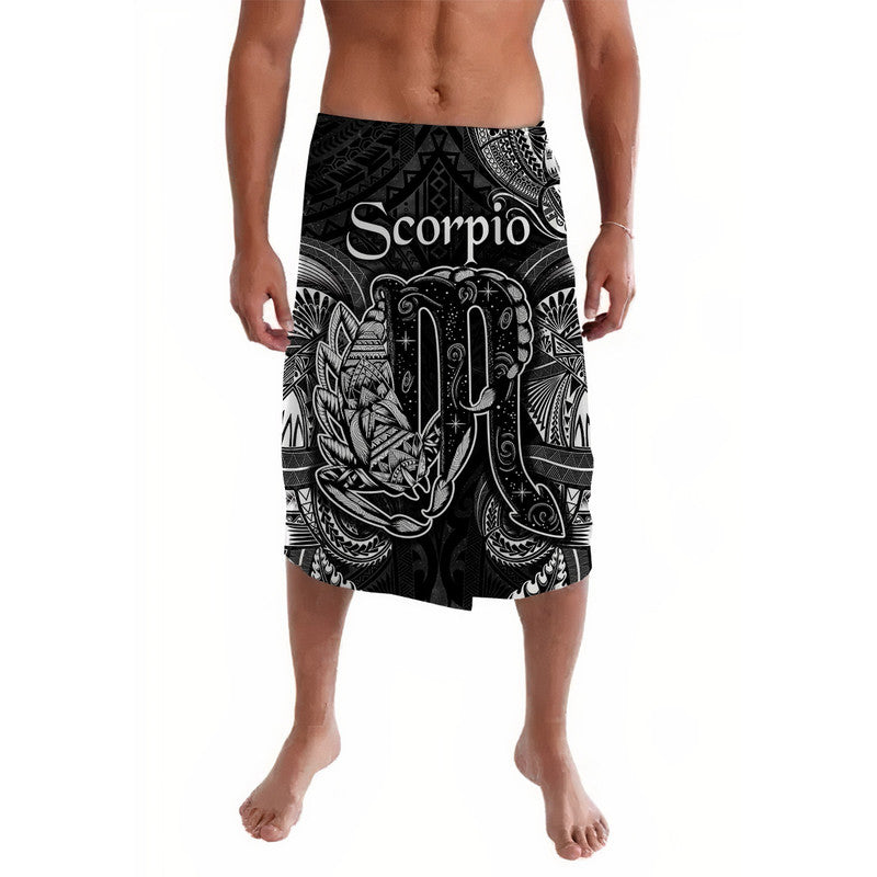 Scorpio Zodiac Polynesian Lavalava Unique Style Black LT8 Black - Polynesian Pride