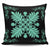 Hawaiian Quilt Maui Plant And Hibiscus Pattern Pillow Covers - Seafoarm Black - AH One Size Seafoarm - Polynesian Pride