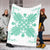 Hawaiian Quilt Maui Plant And Hibiscus Premium Blanket - Seafoarm White - AH - Polynesian Pride