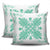 Hawaiian Quilt Maui Plant And Hibiscus Pattern Pillow Covers - Seafoarm White - AH - Polynesian Pride