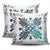 Hawaiian Quilt Maui Plant And Hibiscus Pattern Pillow Covers - Shell White - AH - Polynesian Pride