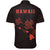 Hawaii Kakau Polynesian Three Turtles Map Short Sleeve Shirt - Orange - Polynesian Pride