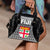 Fiji Shoulder Handbag - Tapa Pattern Sport Style Black - Polynesian Pride