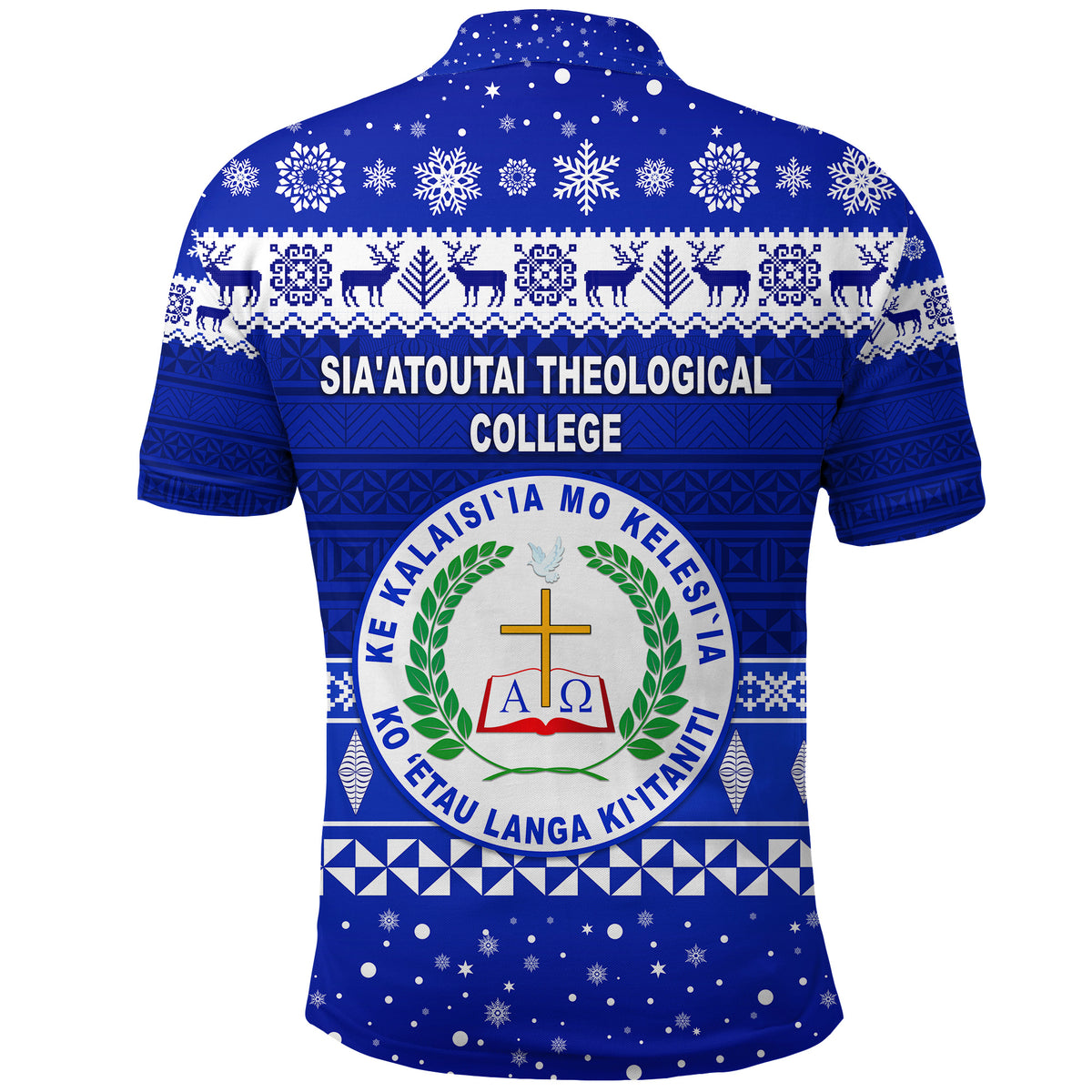 Siaatoutai Theological College Christmas Polo Shirt Simple Style LT8 - Polynesian Pride