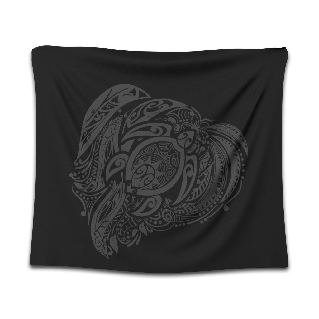 Simple Tapestry Gray AH Wall Tapestry Black - Polynesian Pride