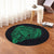 Simple Round Carpet Green AH - Polynesian Pride