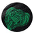 Simple Round Carpet Green AH Round Carpet Luxurious Plush - Polynesian Pride