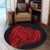 Simple Round Carpet Red AH - Polynesian Pride