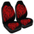 Simple Car Seat Covers Red AH Universal Fit Black - Polynesian Pride