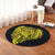 Simple Round Carpet Yellow AH - Polynesian Pride