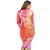 Polynesian Long Sleeves Bodycon Dress Tapa Plumeria Style - Sunset LT7 - Polynesian Pride