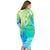 Polynesian Long Sleeves Bodycon Dress Tapa Plumeria Style - Oceanic LT7 - Polynesian Pride