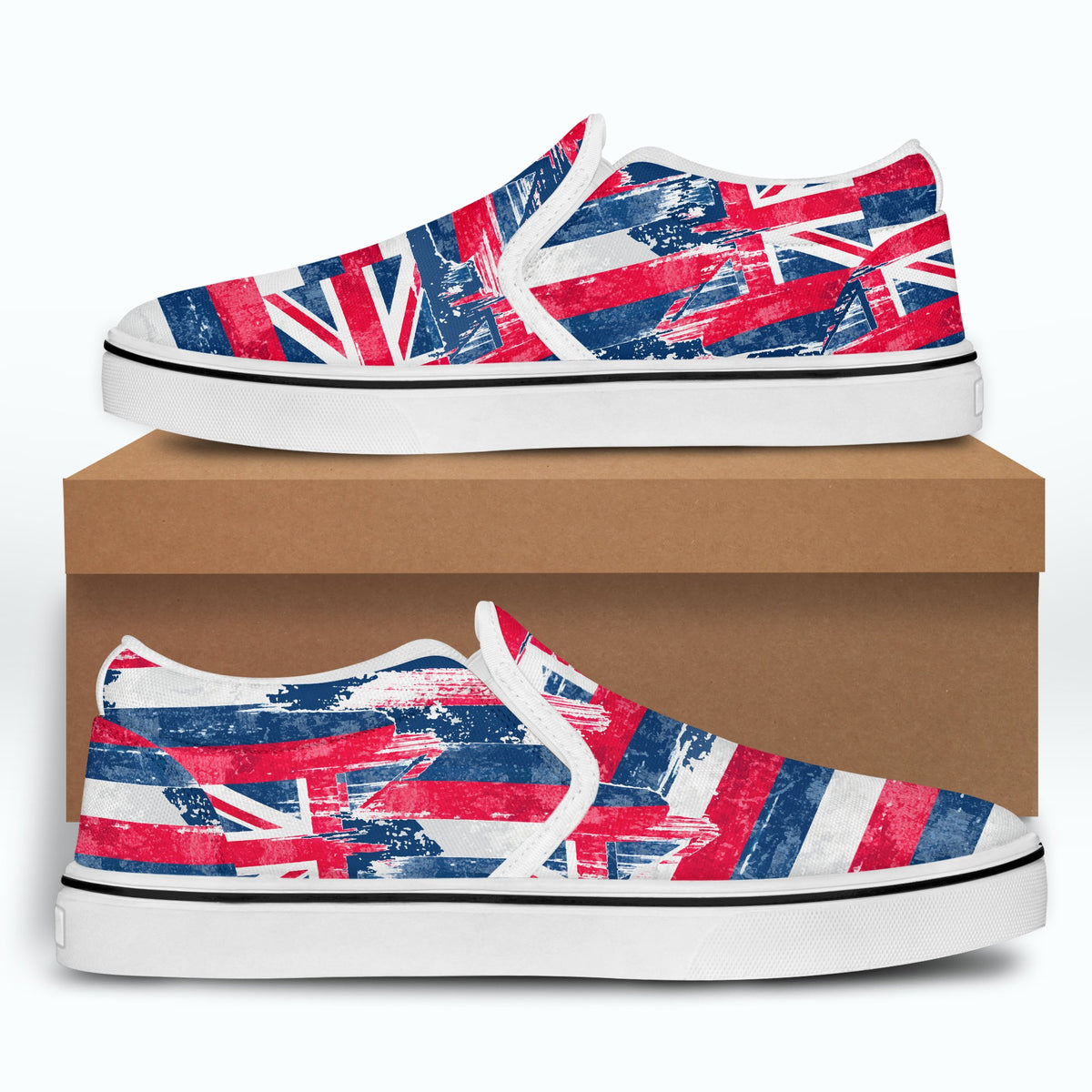 Flag Of Hawaii Slip Ons - Max Style - AH Kids - Polynesian Pride