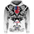 Custom Samoa Black Saturday Hoodie Visual Arts LT9 Hoodie White - Polynesian Pride