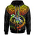 Solomon Islands Custom Zip up Hoodie Lizard Good Chest Unisex Reggae - Polynesian Pride