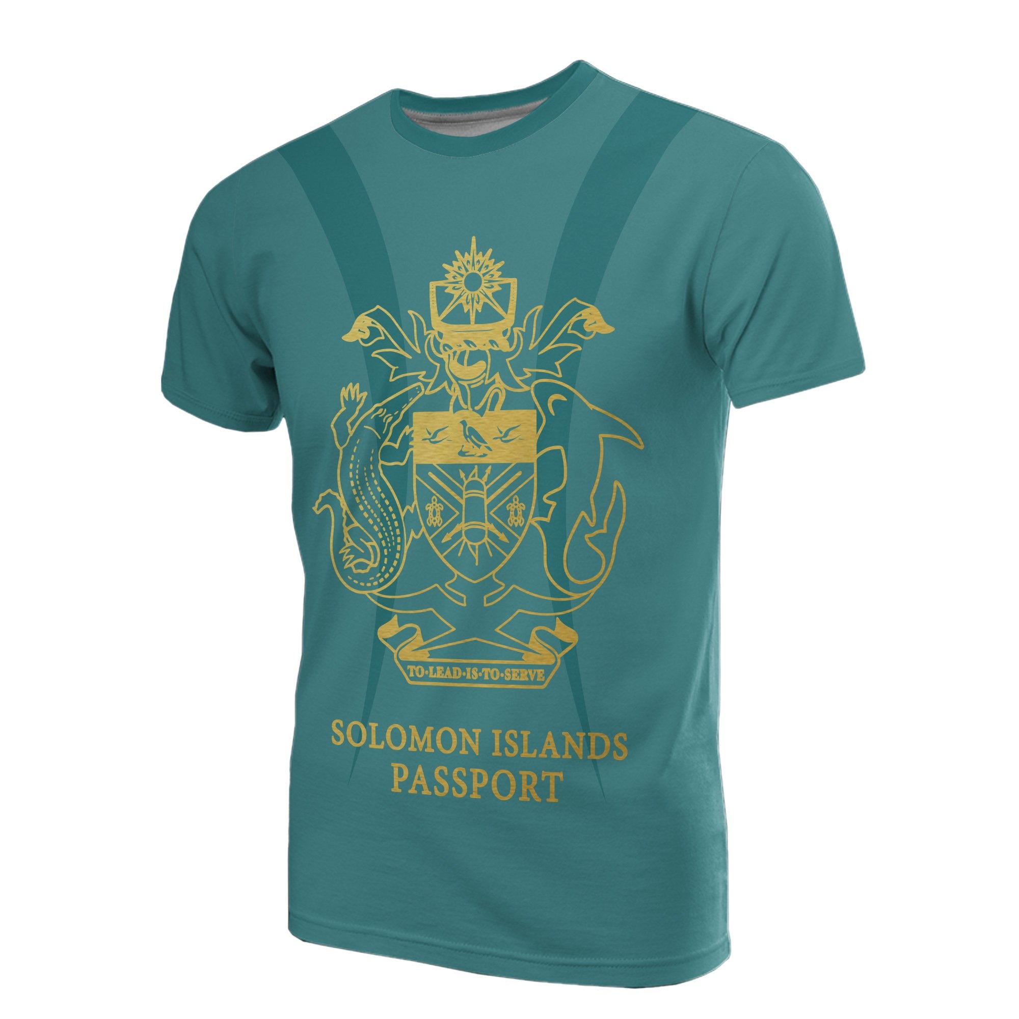 Solomon Islands All Over Print T Shirt Solomon Islands Passport Unisex Art - Polynesian Pride