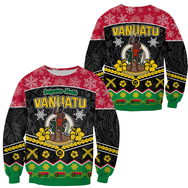 Vanuatu Tribal Polynesian Christmas Vibe Sweater LT9 Unisex Red - Polynesian Pride
