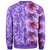 Hawaii Hibiscus Flowers Polynesian Sweatshirt - Curtis Style - Purple - Polynesian Pride