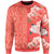 Hawaii Hibiscus Flower Polynesian Sweatshirt - Curtis Style - Orange - Polynesian Pride