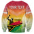 Vanuatu Father Lini Quote Sweatshirt Flag Style - White LT7 - Polynesian Pride