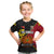 (Custom Text and Number) The Kumuls PNG T Shirt KID Papua New Guinea Polynesian Dynamic Style Black LT14 - Polynesian Pride