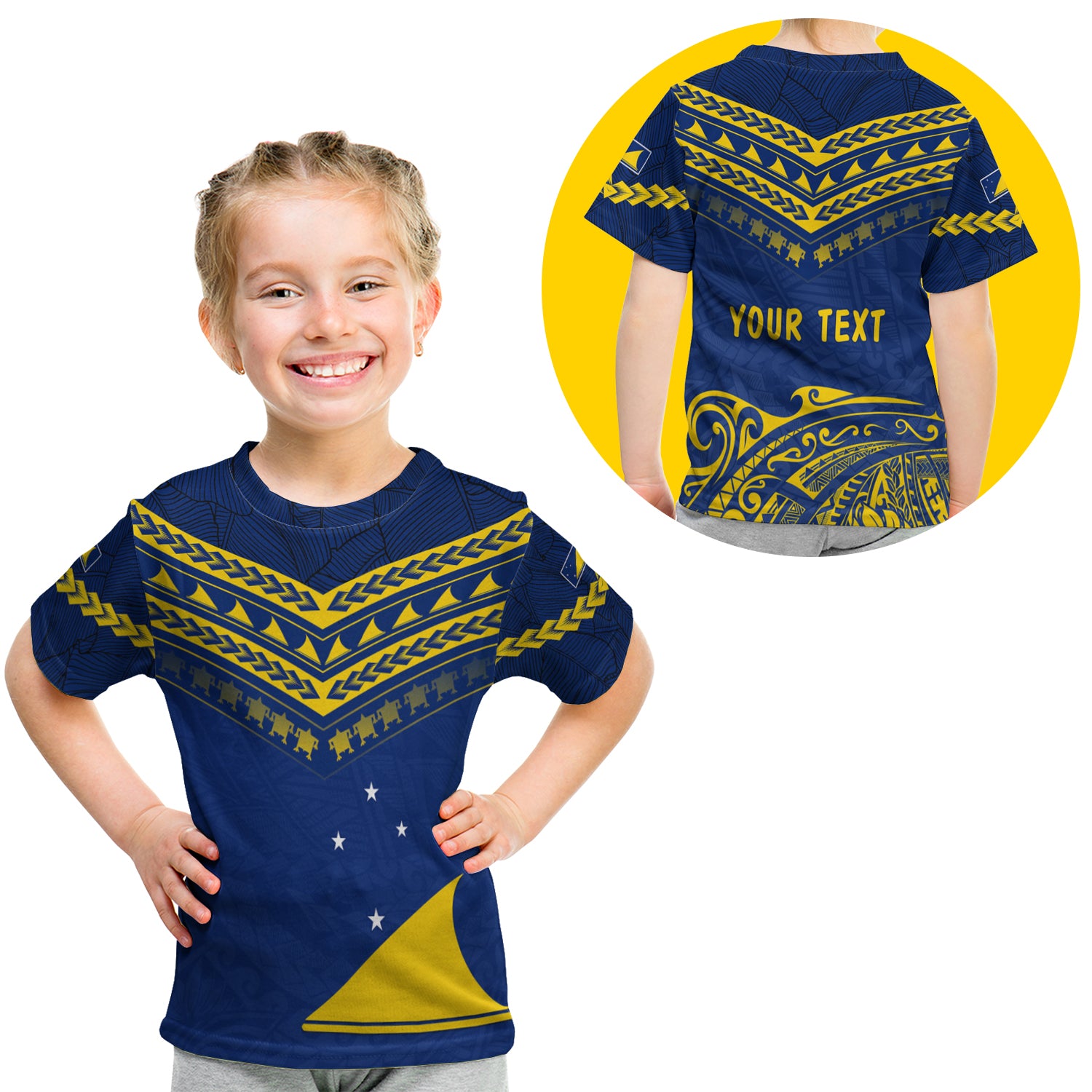 (Custom Personalised) Tokelau Rugby T Shirt Kid Impressive Sport LT13 - Polynesian Pride