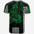 Custom Kakau Hawaiian Polynesian T Shirt Green LT6 - Polynesian Pride