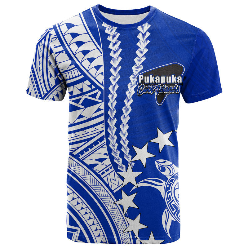Cook Islands Pukapuka Polynesian T Shirt LT6 Blue - Polynesian Pride