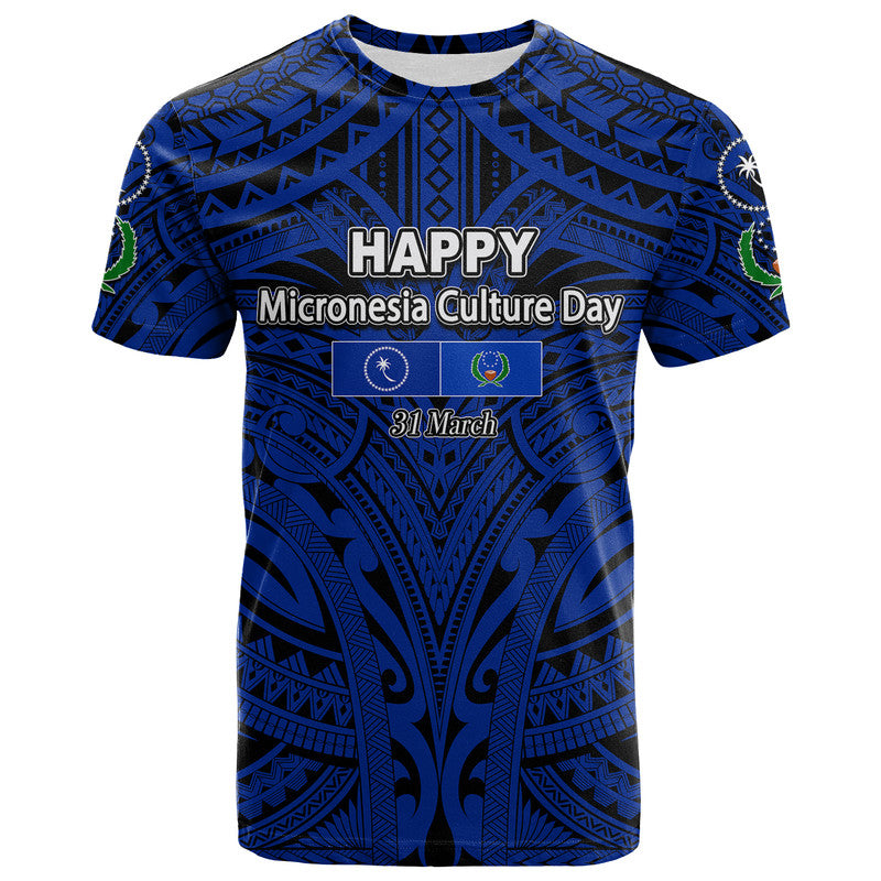 Micronesia Culture Day T Shirt Chuuk And Pohnpei LT6 LT6 Blue - Polynesian Pride