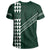 Custom Hawaii Kakau Warrior Polynesian Turtle American Football T Shirt Green - Polynesian Pride