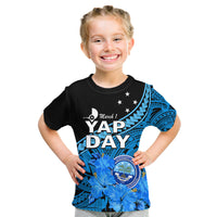 (Custom Personalised) Yap State Day Kid T Shirt Yap Flag and FSM Seal LT9 Youth XL Size14 - Polynesian Pride