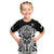 (Custom Text And Number) Aotearoa Silver Fern Rugby Sevens Kid T Shirt Maori Tribal All Black LT9 - Polynesian Pride