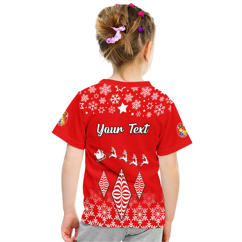 Tonga Kupesi Ngatu Merry Christmas T-Shirt - Custom Personalised LT9 - Polynesian Pride