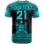 Custom Fiji Rugby Sevens T Shirt Simple Blue Style LT9 - Polynesian Pride