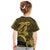 Custom Hawaii T Shirt Shark and Turtle Mix Kakau Gold LT9 - Polynesian Pride