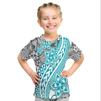 Traditional Polynesian Tribal Tattoo Retro T Shirt Turquoise LT9 - Polynesian Pride