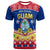 Custom Guam Tribal Polynesian Christmas Vibe T Shirt LT9 Blue - Polynesian Pride