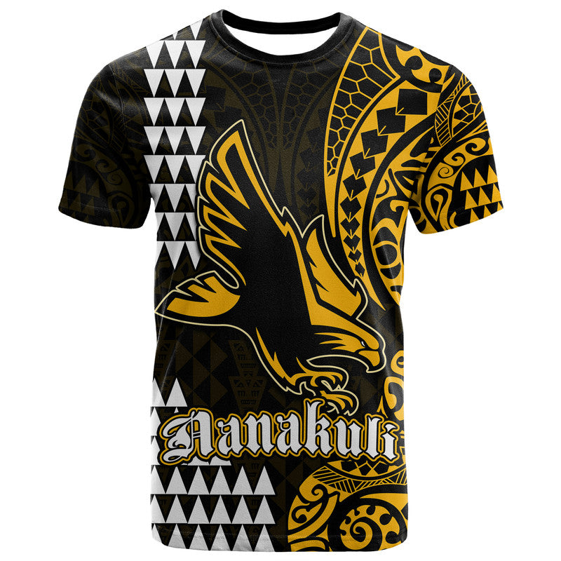 Hawaii Nanakuli High School T Shirt Tribal Kakau LT9 Yellow - Polynesian Pride