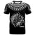 Hawaii T Shirt Hawaii Shark Tattoo Black White Color Unisex Black - Polynesian Pride