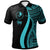 Yap Polo Shirt Turquoise Polynesian Tentacle Tribal Pattern Unisex Turquoise - Polynesian Pride