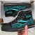 Tokelau High Top Shoes Turquoise - Polynesian Tentacle Tribal Pattern Unisex Black - Polynesian Pride