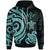 Kosrae Polynesian Hoodie Turquoise Tentacle Turtle Unisex Turquoise - Polynesian Pride