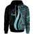 Chuuk Hoodie Turquoise Tentacle Tribal Pattern Unisex Turquoise - Polynesian Pride