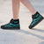 Tokelau High Top Shoes Turquoise - Polynesian Tentacle Tribal Pattern - Polynesian Pride